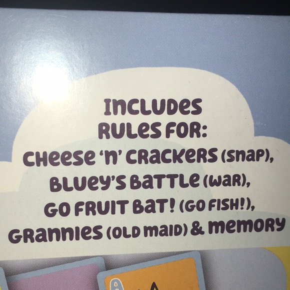 Bluey 5-in-1 Games card deck set - Picture 3 of 8